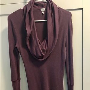 Splendid cowl neck thermal sweater